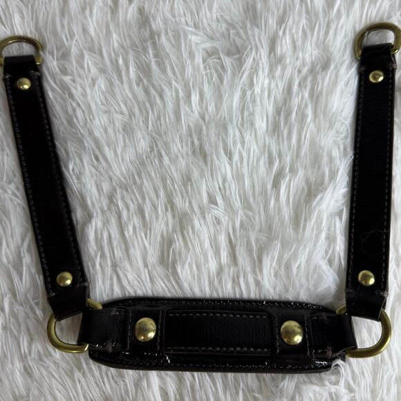 Brown Patent Leather Shoulder Replacement Strap - Picture 4 of 7